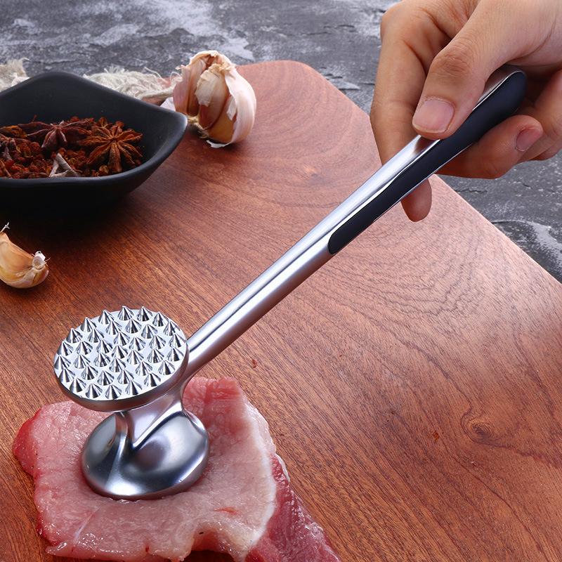New Kitchen Hammer Meat Loose Meat Hammer Alloy Material Steak Pork Chop Plus Meat Tender Needle Double-sided Solid Special