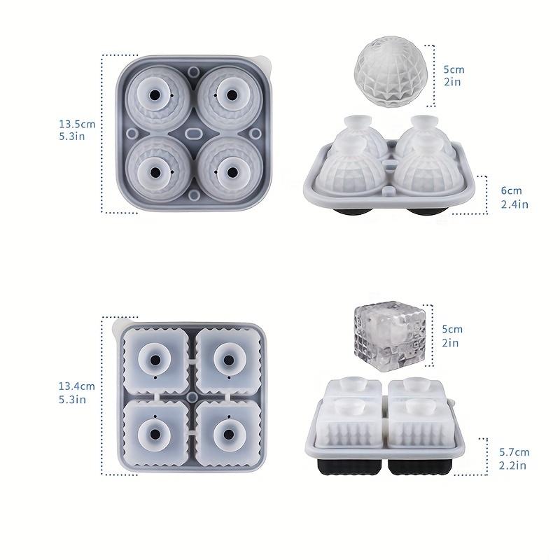 Ice Cube Mold, Silicone Ice Cube Tray, Mold For Pudding, Jelly, Candy, Ice Cube Tray, Ice Trays For Freezer Cocktail Whiskey