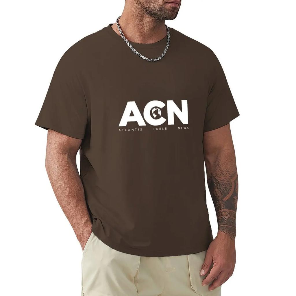 ACN. Fan Art der The Newsroom Serie T-Shirt Grafiken für einen Jungen Anime Herren große T-Shirts