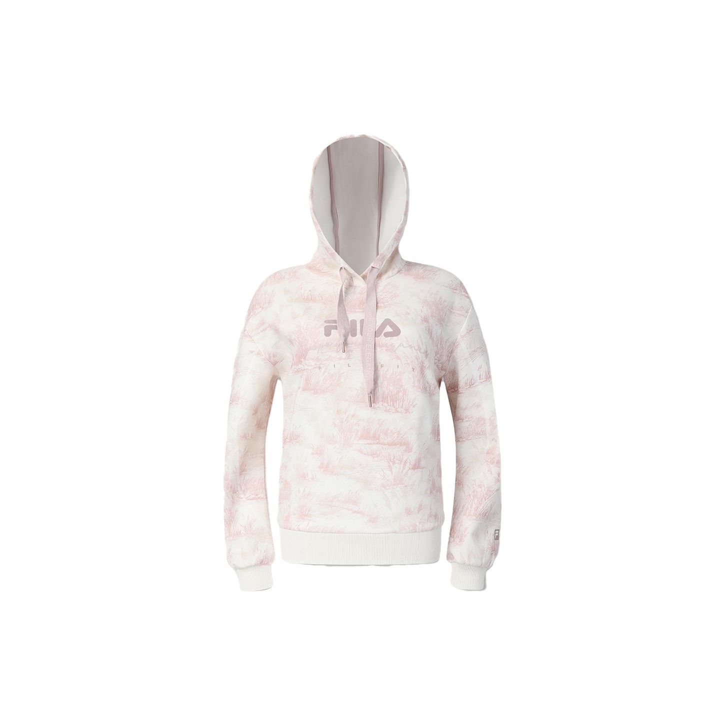 FILA Letter Logo Printed Tie-Dye Hoodie Women hoodies A11W341212F-ZA M