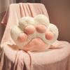 Cute Cat Paw Pillow Soft Stuffed Cat Paw Cushion With Air Conditioner Blanket Fuzzy Plush Velvet Quilt Seat Cushion Hand Warmer
