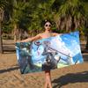 Hot Japan Anime Frieren Microfiber Printed Beach Towel Mountain Climbing Yoga Beach Swimming Running Absorbent Soft Towel