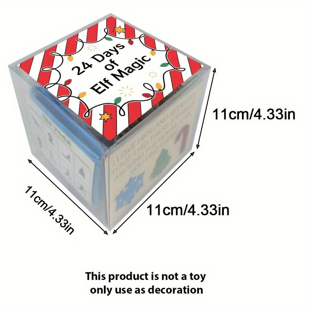 24 Tage Zauberwitze-Set – Adventskalender-Überraschungsset mit Requisiten für das Feiertags-Versteckspiel, festlichen Rätseln und Weihnachtsdekorationen (Kein Spielzeug)