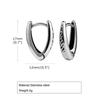 Vnox Retro Triangle Hoop Earrings for Men Dad Husband Boyfriend, Stainless Steel New Gothic Geometric Ear Gifts Jewelry