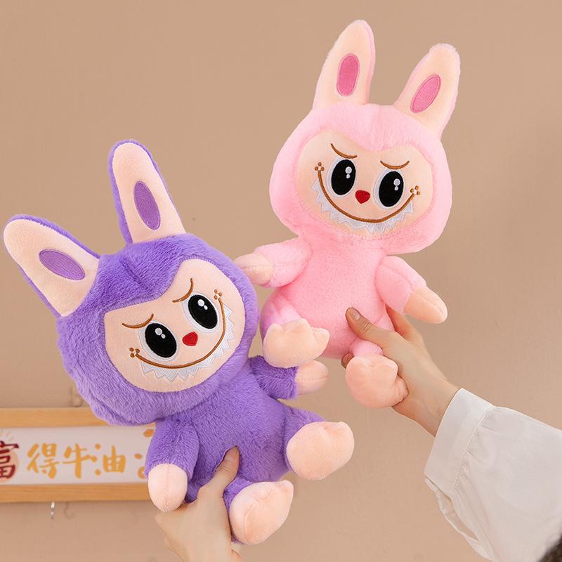 25Cm The Monster Labubu Plush Toy Labubu Doll Set Labubu Monster Stuffed Animal Soft Toy Mascot Gift Pillow Soft Plush Toys