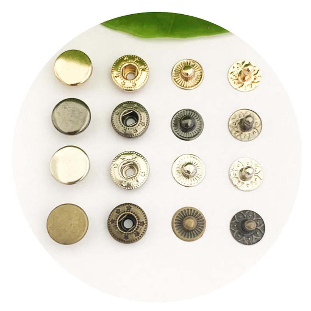 Clothes Jacket Brass Button Replacement Leather Belt Pants Handbag Vintage Style Buttons DIY Crafting Accessories