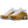 Nike Shox R4 GS Metalická zlatá Dětské tenisky Bílá CW2626-700