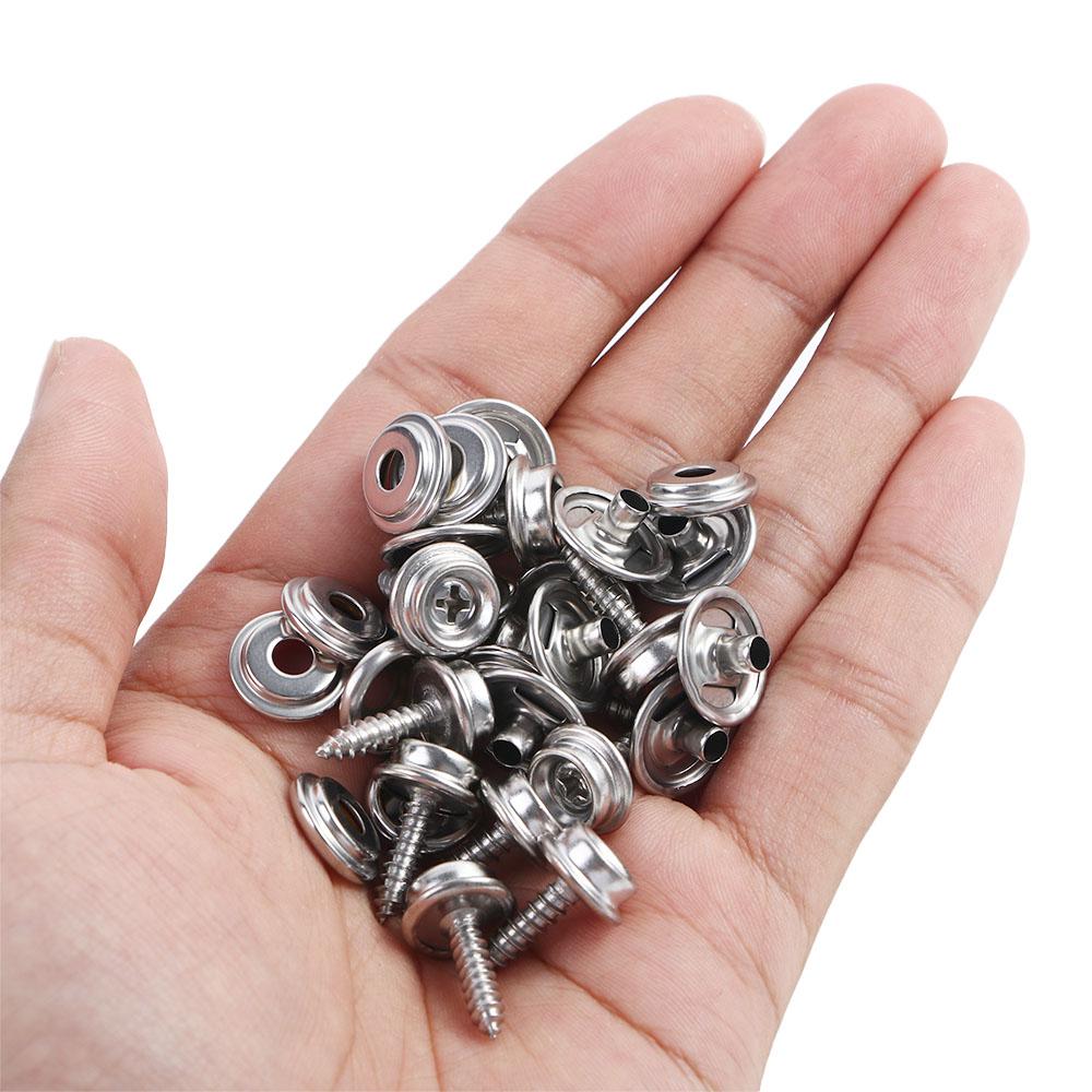 Marine Yacht Tapping Snap Fastener Kit Sockets Buttons Snap Fastener Screw Kit Canvas Cover Tools