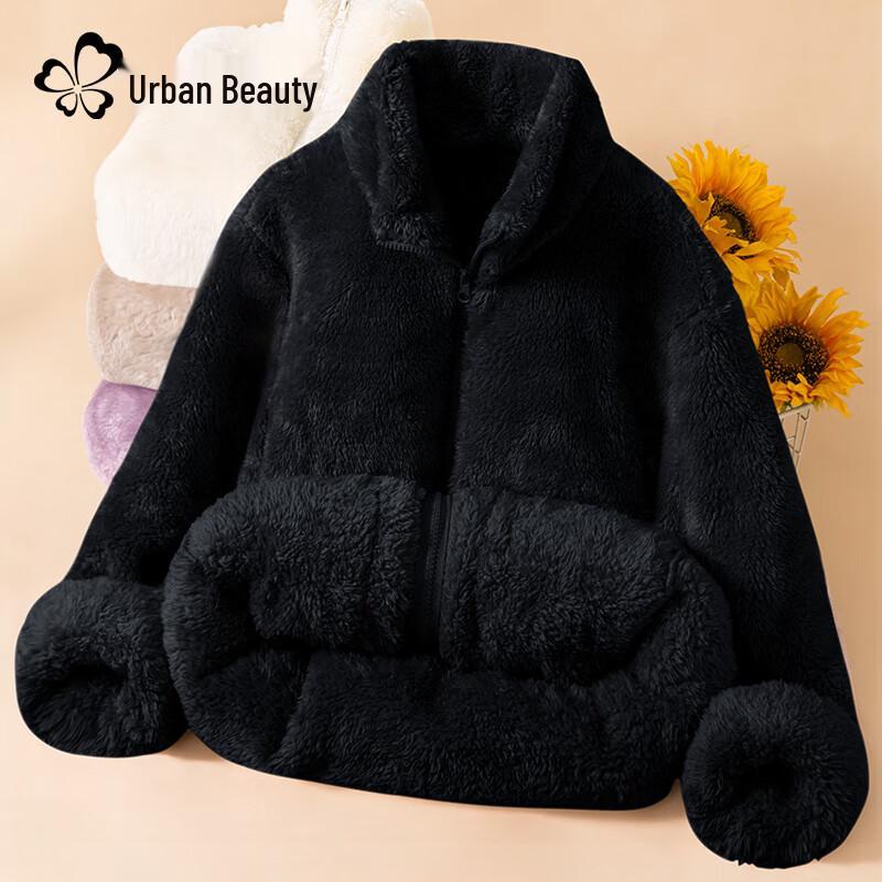 

Женская флисовая куртка с воротником-стойкой XL