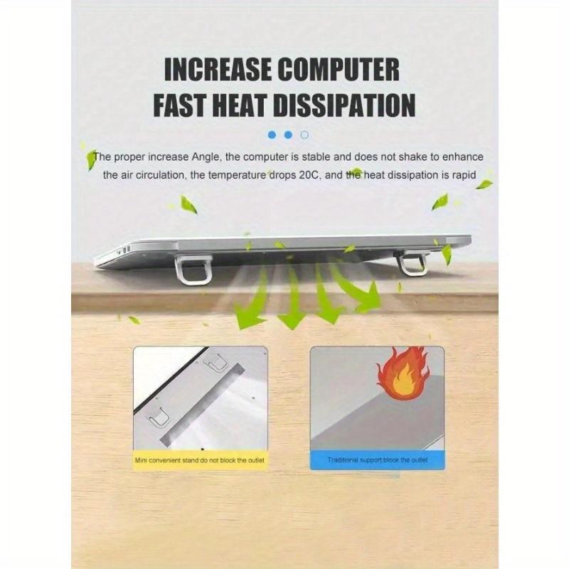 Metal Laptop Invisible Bracket Stand Portable Mini Cooling Stand Support Folding Keyboard Base