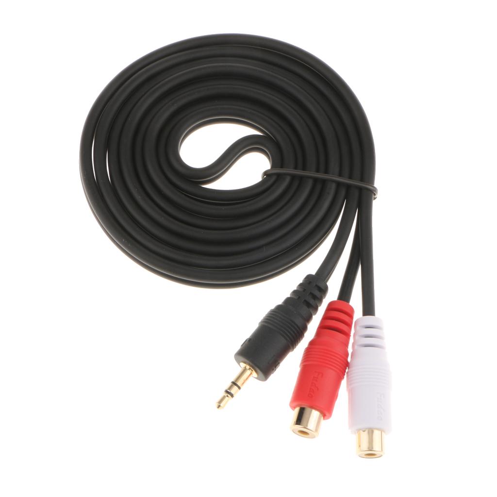 Cavo RCA Maschio A Filo Nudo 0,3 M – Adattatore Per Altoparlanti Per Amplificatore, Ricevitore, Home Theater – Confezione Da 2 Pezzi