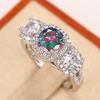 CopperPrincess Colored Cubic Zirconia Wedding Ring for Women Luxury Female Accessories Newly Designed Jewelry