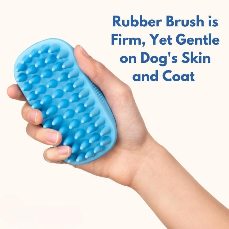 Pet Dog Grooming Brush Soft Rubber Curry Comb Cat Hair Remover Deshedding Tool Bath Shower Massage Brush for Short Haired Dogs