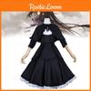 Puella Magi Madoka Magica Akemi Homura Cosplay-Kleid aus Polyester für Anime-Veranstaltungen