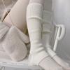 Unisex Knitted Boots Socks Soft Crochet Long Stockings Toeless Leg Warmers for Dance Knee for Protection Foot Cover