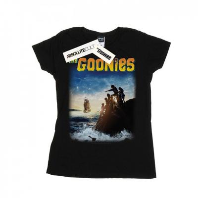 The Goonies Damen-/Damenschiff-Poster-Baumwoll-T-Shirt