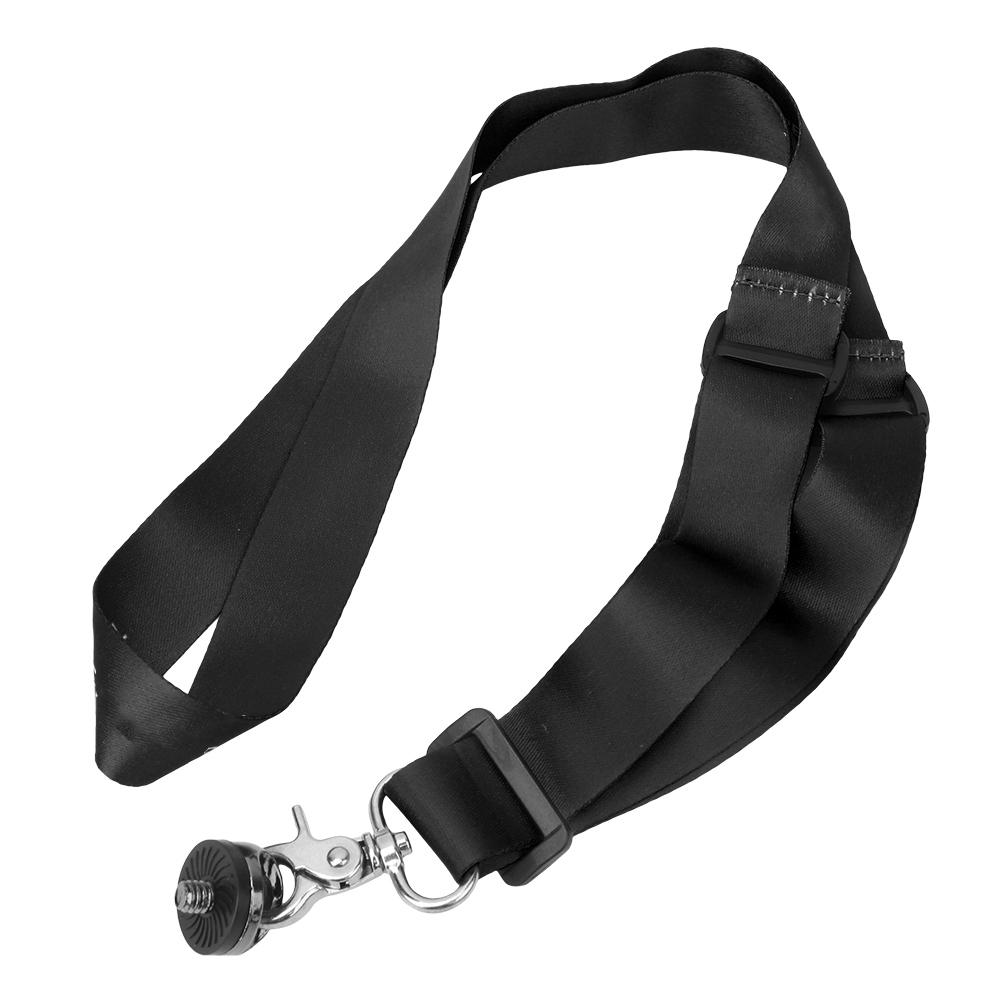 Handhold Ballhead Safety Neck Strap and 1 4 inch Screw Base for DJI Osmo Mobile 3 2black