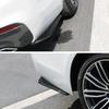 2PCS Glossy Black Rear Bumper Diffuser Splitter Cover Side Canards Lips Trim Sticker Compatible for BMW G30 G20 F30 E90 Car Accessories(Carbon Fiber