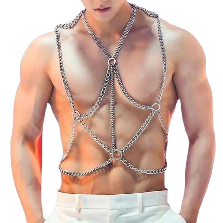 Sexy Body Chain Jewelry Punk Chest Chain Belt Clubwear Costume Accessories