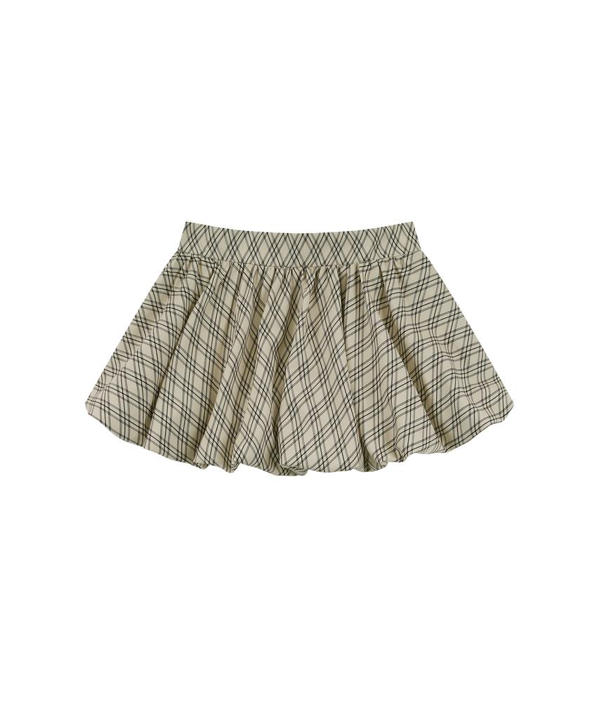 Kasiko Fairy Ribbon Bubble Skirt Checked