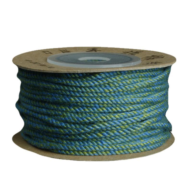 Multi-Color Hand-Twisted Cotton Rope for Beading and DIY Projects