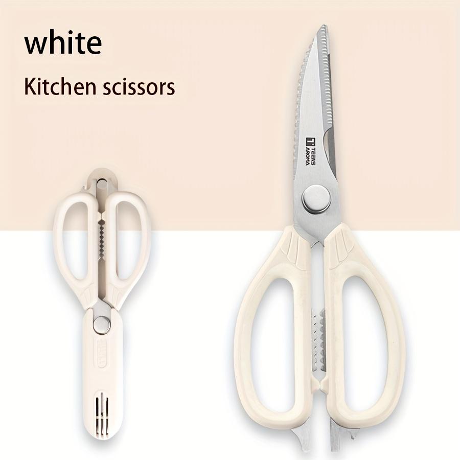 

9 in 1 Heavy Duty Kitchen Scissors with Magnetic Closure , Multi-Functional Kitchen Shears, Bottle/Can Opener, Peeler High-Quality Kitchen Scissors -