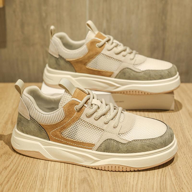 Men'S High Quality Breathable Casual Casual Shoes Summer New Soft-Sole Lightweight Comfortable Outdoor Walking Sports Board Shoe
