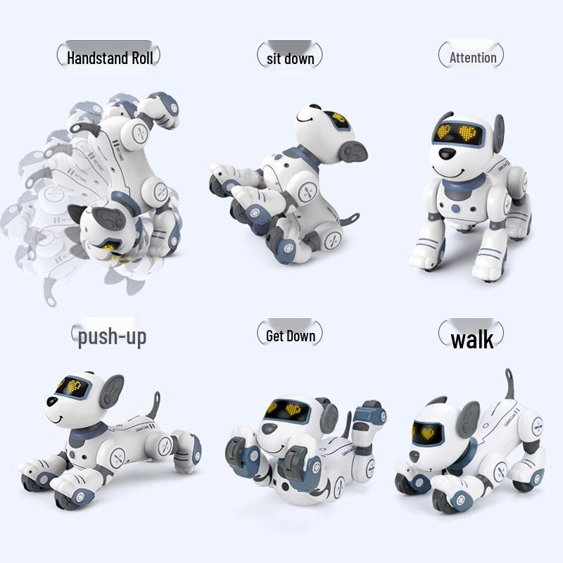 Smart Voice-Controlled Robot Dog: Touch Sensor, Dance, Music, Educational & Programmable Remote Control Toy