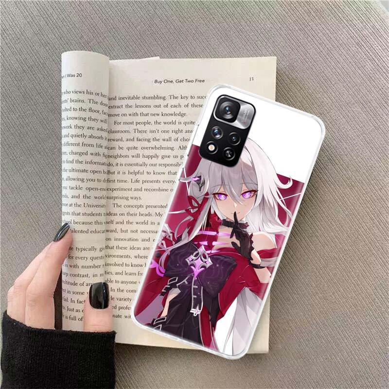 Honkai Impact 3rd Phone Case For Redmi Note 13 12 Pro Plus 14 15 Pro 5G 11 11T 11E 11S 10 Pro 10S 9 9S Cover Cell Clear TPU Capa