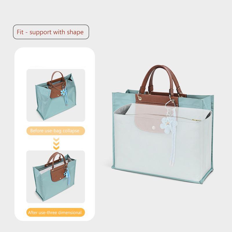 Organizzatore per Borsa EverToner per Borsa a Mano Longch-mp Cabas Carta Microfibra Borsa Interna Borsa Tote Portatile da Viaggio Organizer Inserto