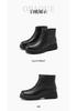 Red Dragonfly Women's Genuine Leather Winter Boots with Plus Velvet and Wool Lining