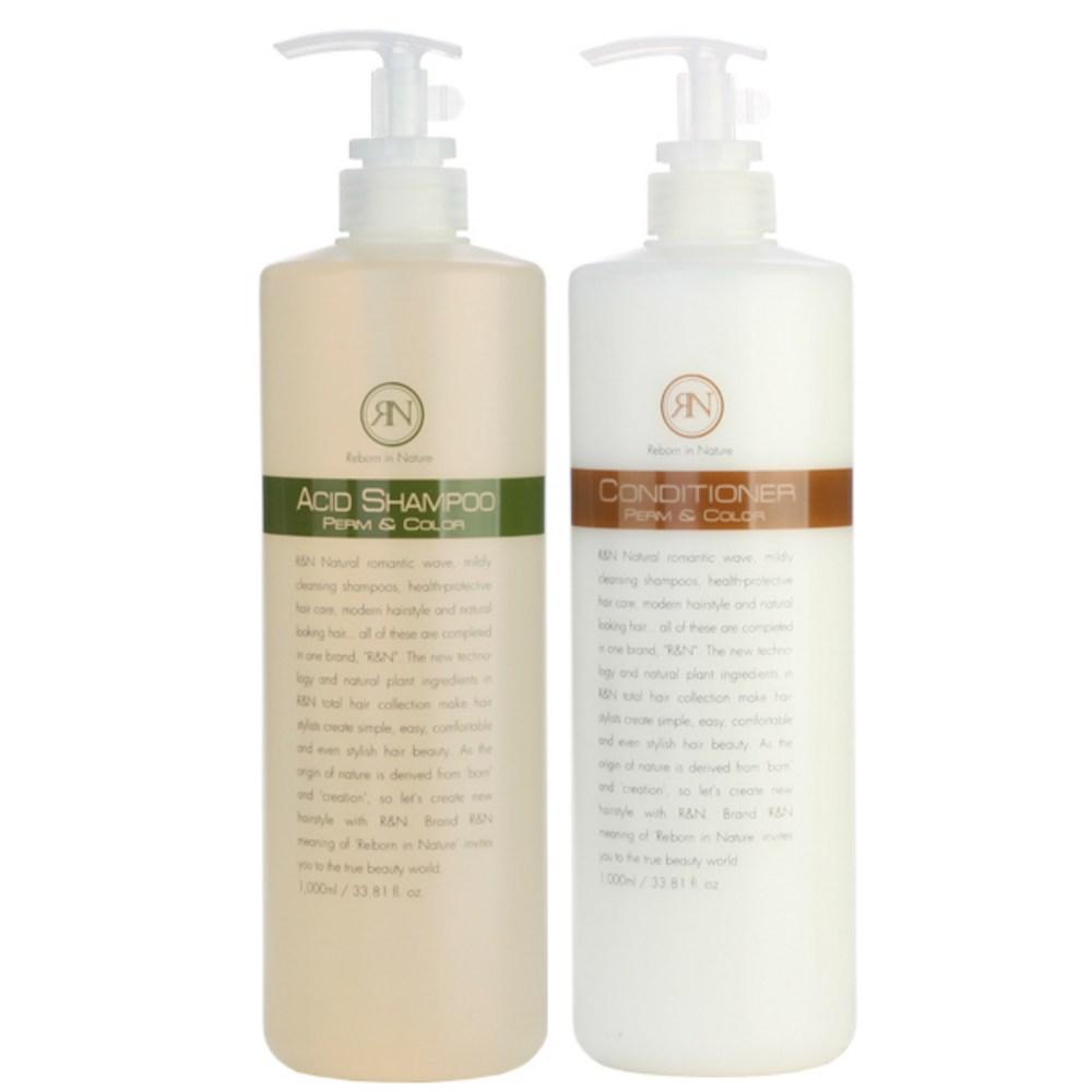 Iljin Aren Acidic Shampoo 1000ml, Rinse (Select 1), Perm & Coloring Shampoo 1L (1 pcs)