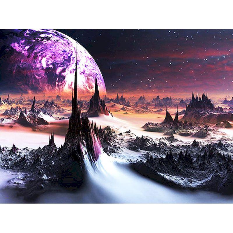 5D DIY Round Diamond Painting Planet Diamond Embroidery Universe Scenery Cross Stitch Mosaic Sale Adults Kits Home Decoration