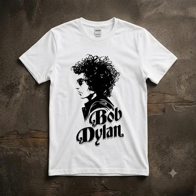 Bob Dylan Grafik T-Shirt: 100% Baumwolle, Unisex-Passform, Popkultur-Bekleidung