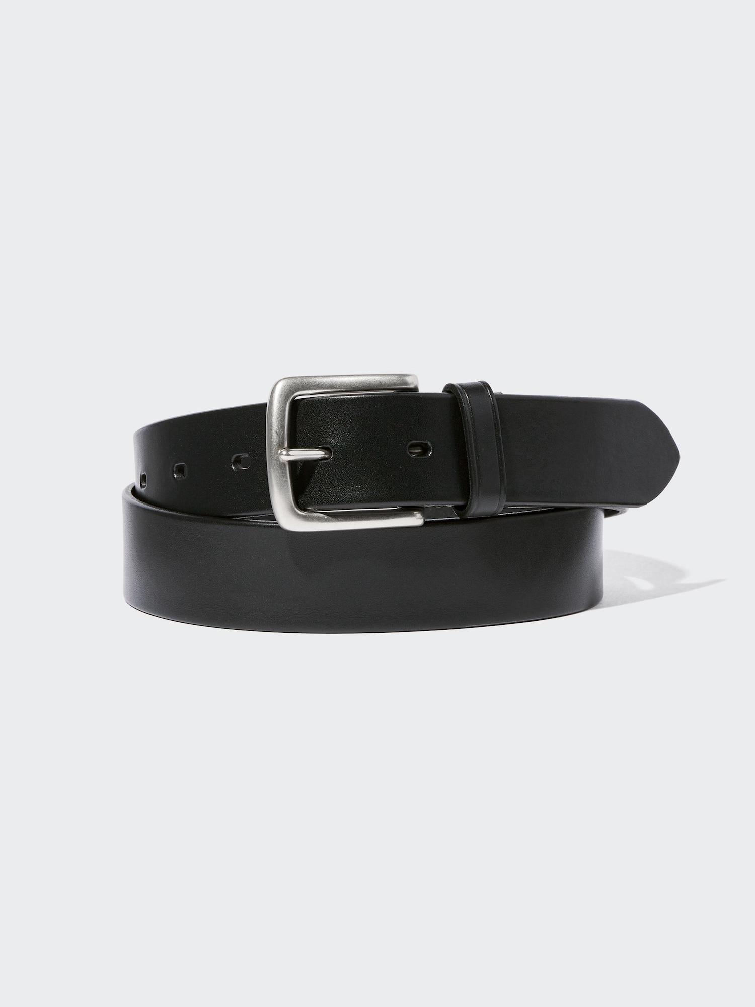 

Ремень Uniqlo Japan Italian Oiled Leather 09 BLACK/L