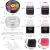 CHASPA Halloween Flüssiglatex Spezialeffekte SFX Make-up-Set Gefälschte Narbenwundenwachs + 2 Flaschen Blutflüssigkeit Spachtelwerkzeug Cosplay 2-teiliger Tupfschwamm