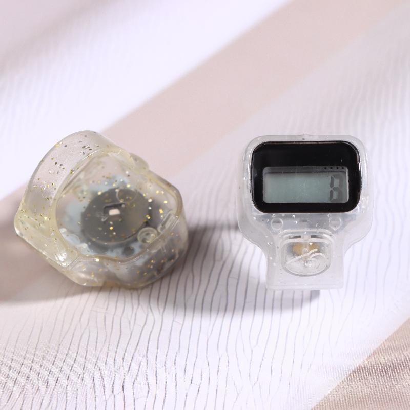 Fingerzähler Klick Manuell Digitaler Klicker Mini LCD Digitaler Hand Zählzähler 100 Blinkender Zähler 5-stellige Nummer Zählung Klicker