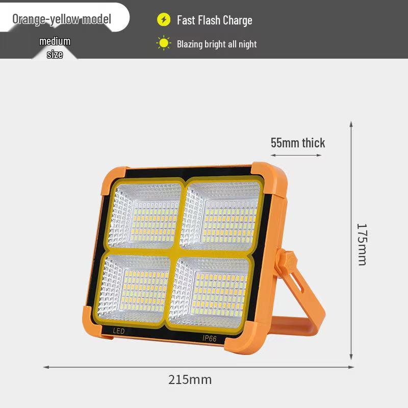 Rongshen Solar Floodlight & Camping Handheld Lamp for Outdoor Emergency