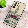 Famous London Landmarks Street Sign Phone Case for Samsung Galaxy note 10 pro S26 Ultra S23 S24 FE S25 S21 S22 PLUS Cover