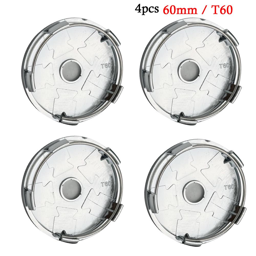 2026 New VW Volkswagen Car Wheel Center Hub Caps Cover 3D 4pcs 55mm 56mm 65mm 70mm for 4 5 6 7 Passat B5 B6 B7 Polo Touran CC accessories