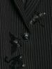 Spring European & American Style Embroidered Sequin Striped Suit with High Waist Long Pants