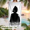 The Weeknd Beach Towel, Personalized Custom Name Text, Quick Dry Large Absorbent Towel For Beach Pool
