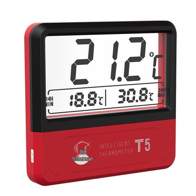 Old Fisherman LED HD Aquarium Thermometer: High-Precision Smart Fish Tank Temperature Gauge