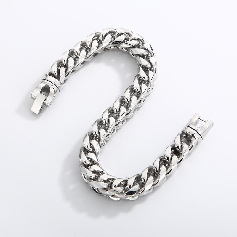 Trendy Minimalist Dragon Bone Chain Titanium Steel Bracelet