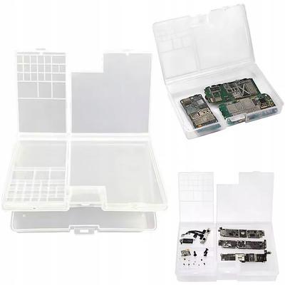 Zweistufiger Komponenten-Organizer – Transparente Konstruktion | Maße 180 x 115 x 35 mm | Haltbares PP-Material