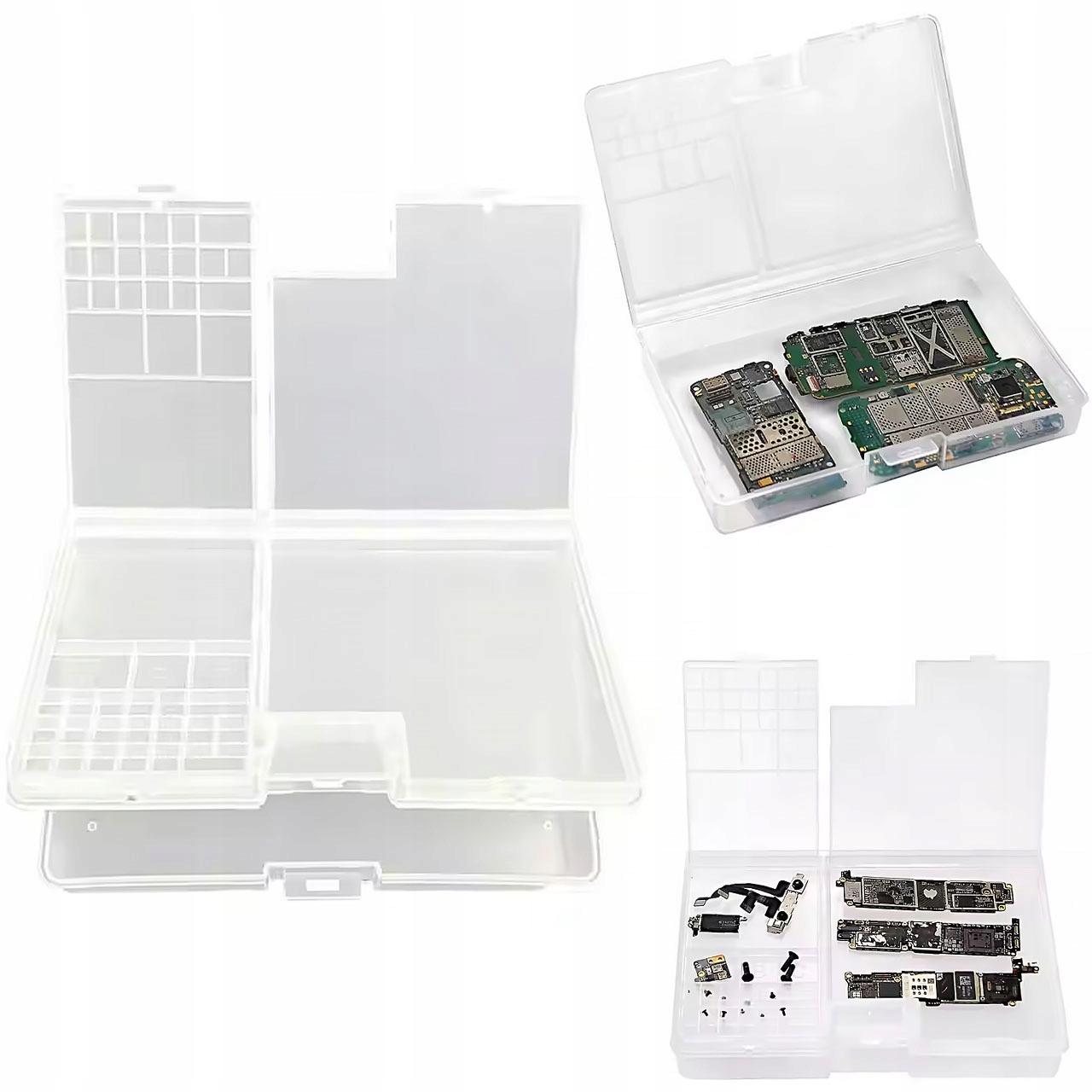

Rosfix Dwupoziomowy Organizer na Komponenty – Przezroczysta Konstrukcja | Wymiary 180 x 115 x 35 mm | Trwały Materiał PP