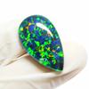 Lab-Created Opal Loose Gemstone Doublet Pear Cut 17.45 ct Multi Color for Jewelry Making and Crafts