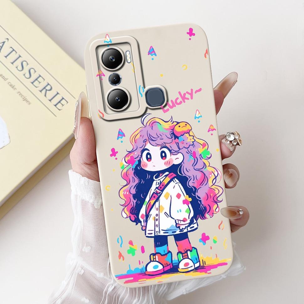 For Infinix Hot 20i Case X665C X665E Cover Silicone Soft Phone Case For Infinix Hot 20i 20 i Fundas Coque 6.6" Shockproof Bumper