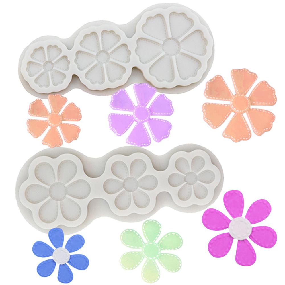 Silicone Molds Flower Shape Fondant Craft Cake Candy Chocolate Sugarcraft Ice Pastry Baking Mould