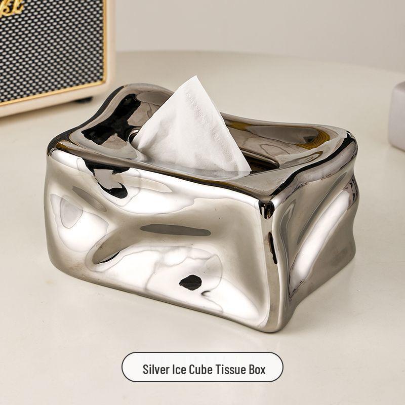 Elegant Ceramic Tissue Box - Luxury Creative Living Room Decor